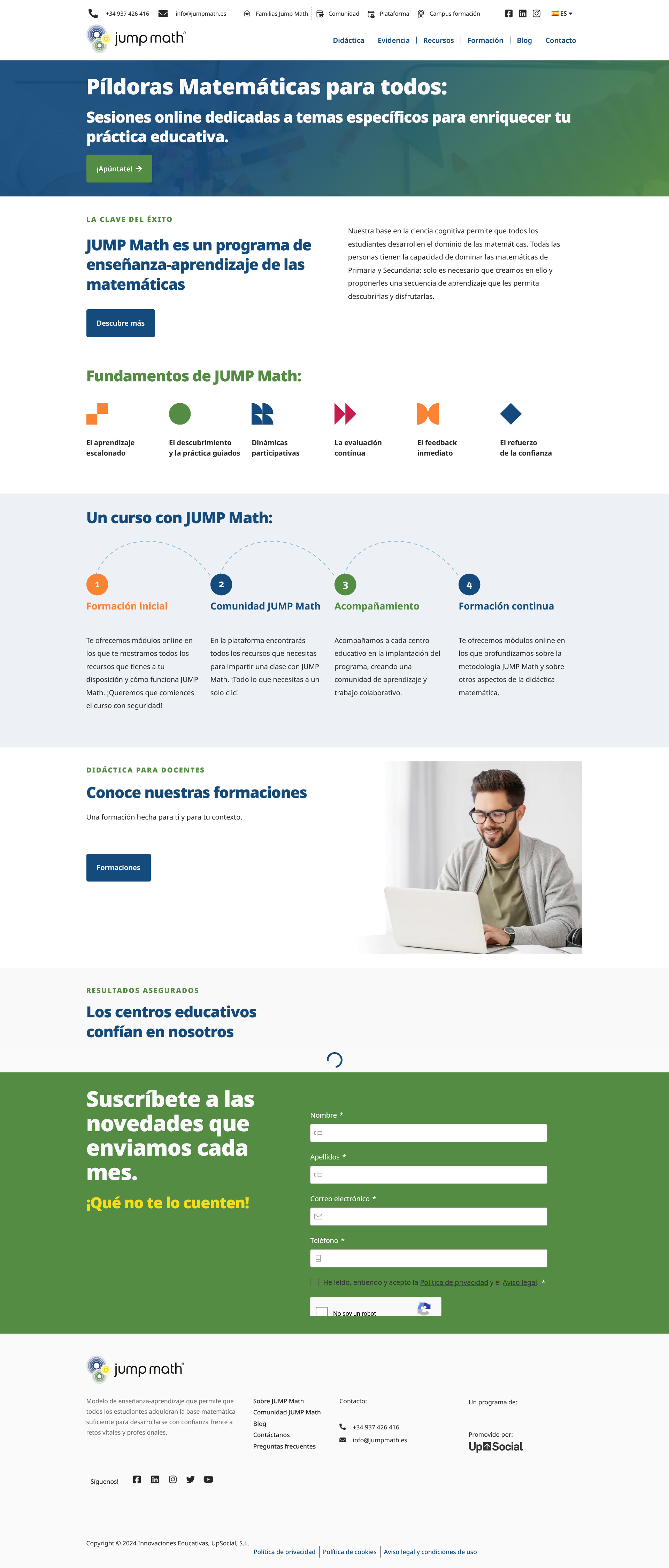 Jump Math new website